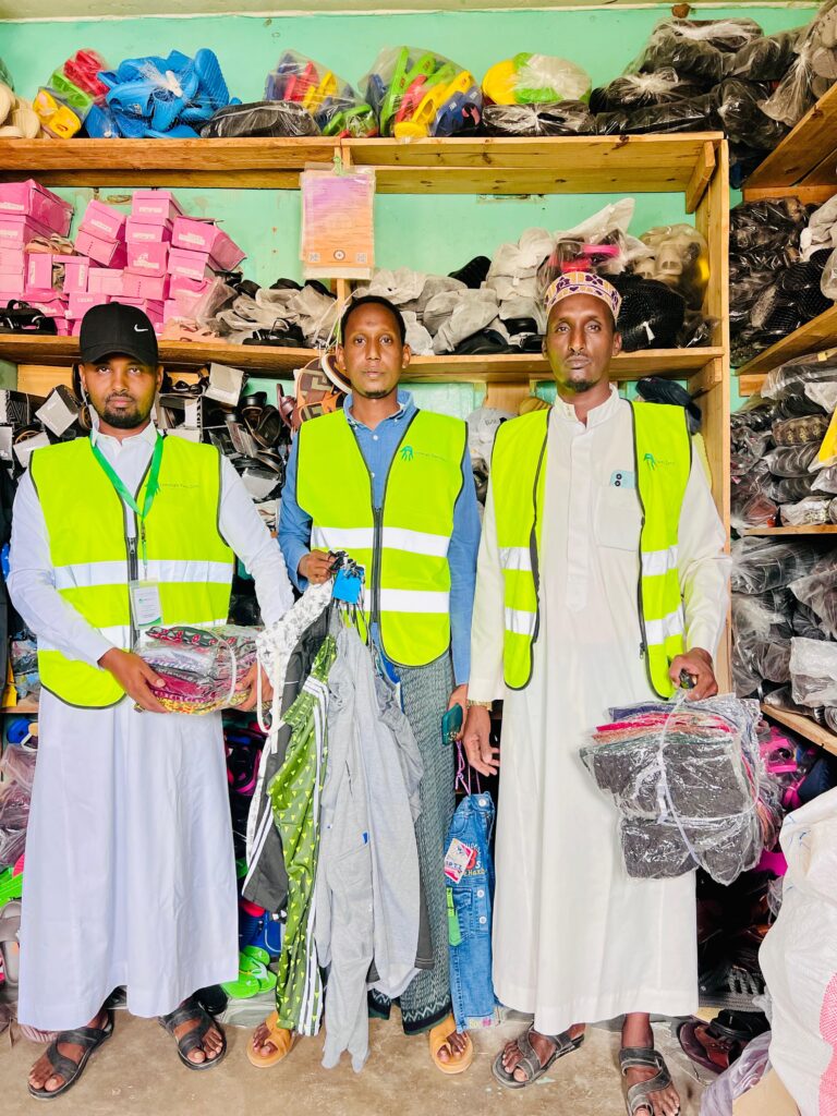 Behind the scenes: Sorting and preparing clothes for Eid morning.